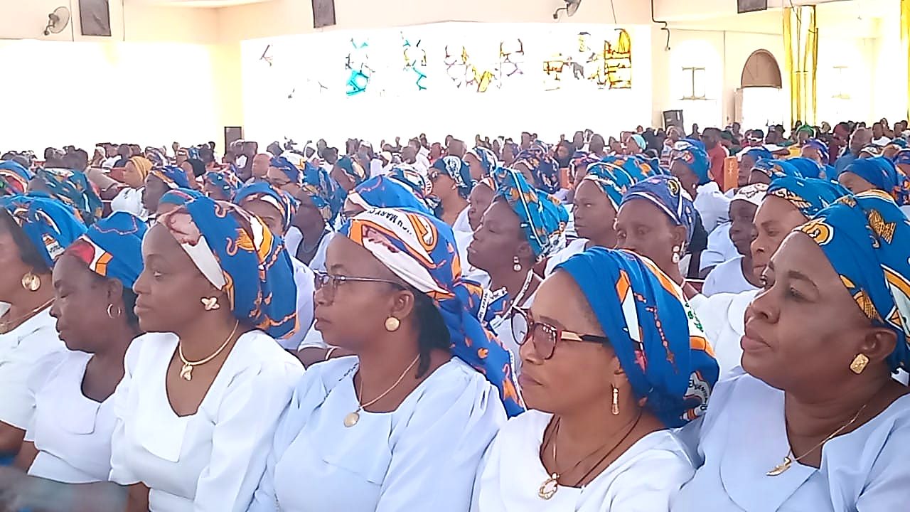 A full church on a feast day.